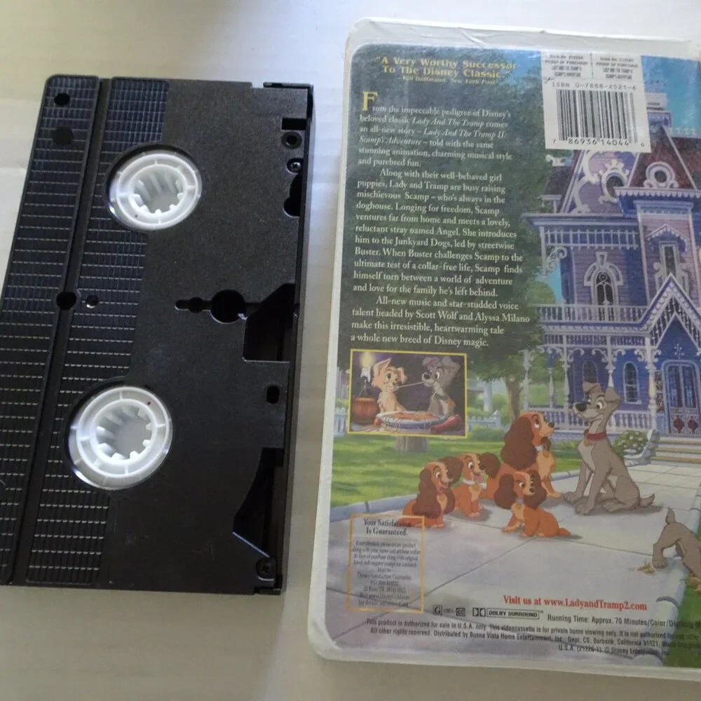 Lady and the Tramp II - Scamp's Adventure - A Walt Disney Picture -VHS Tape 2001